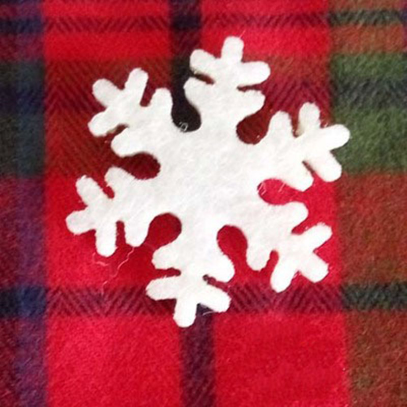 圣诞立体雪花片布置装饰品不织布毛毡布