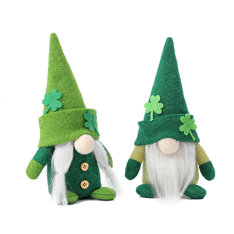 爱尔兰节绿帽娃娃圣帕特里克节装饰